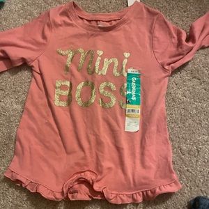 NWT garanimals mini boss long sleeved shirt 3T